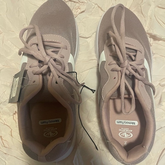 Athletic Works Mauve Memory Foam Tennis Shoes - Picture 2 of 5